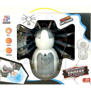 اسباب بازی ربات کنترلی مدل عنکبوت دودزا شارژی صدادار مدل 128A-30_اسباب بازی ربات